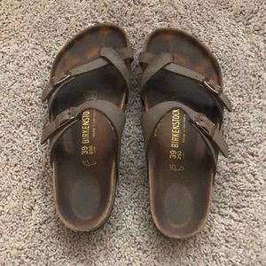 Light brown Birkenstocks